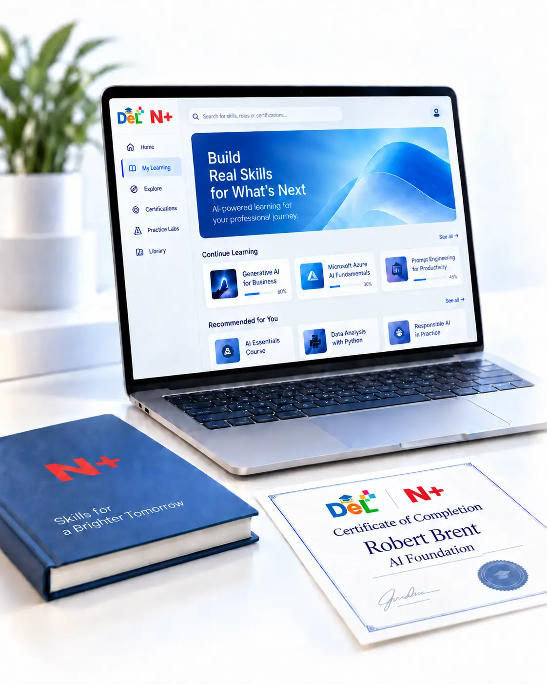 N+ and DeL digital learning platform